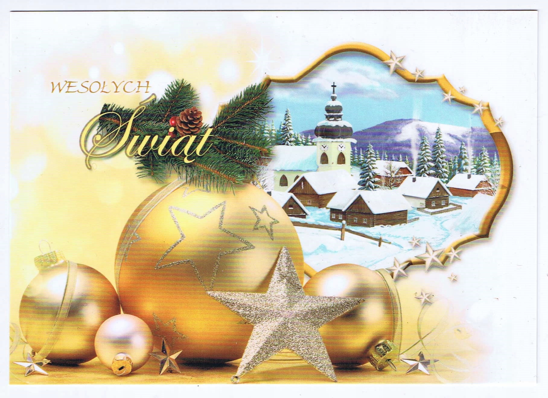 

Pocztówka Kartka Boże Narodzenie Święta 1 Sztuka