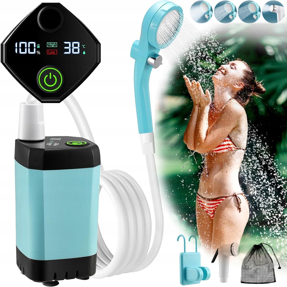 Turistická Kempingová Sprcha 4 Režimy Výdeje Vody Voděodolnost S Pumpičkou