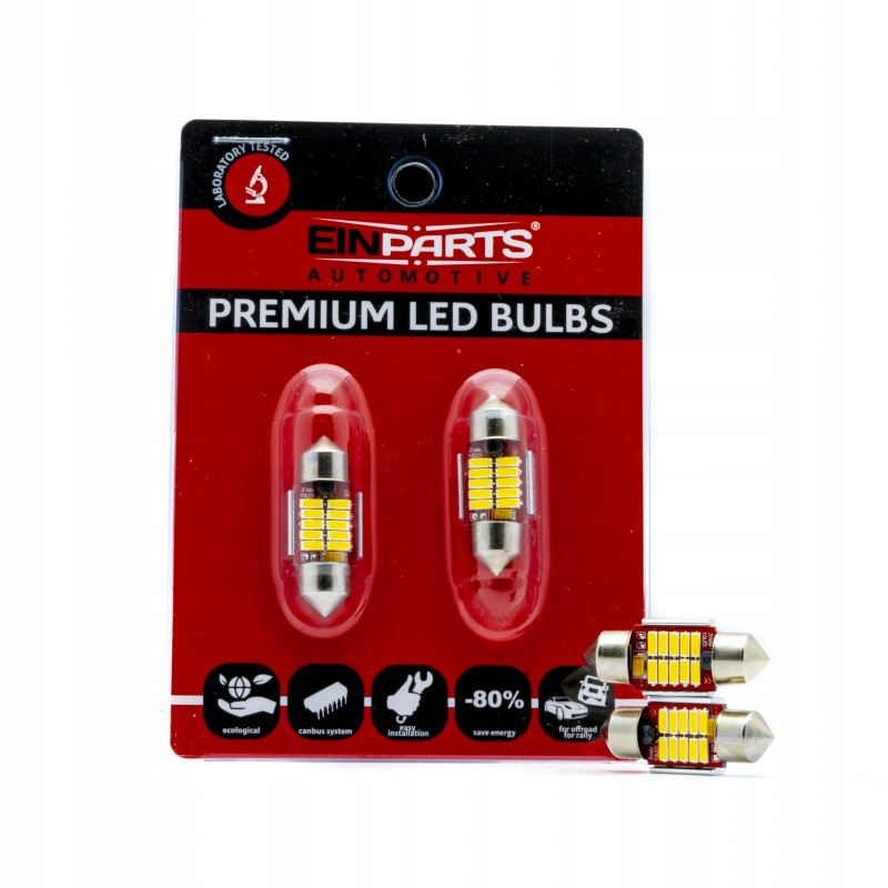 

Żarówki Do Auta Led C5W 12/24V Canbus 5000K 31mm