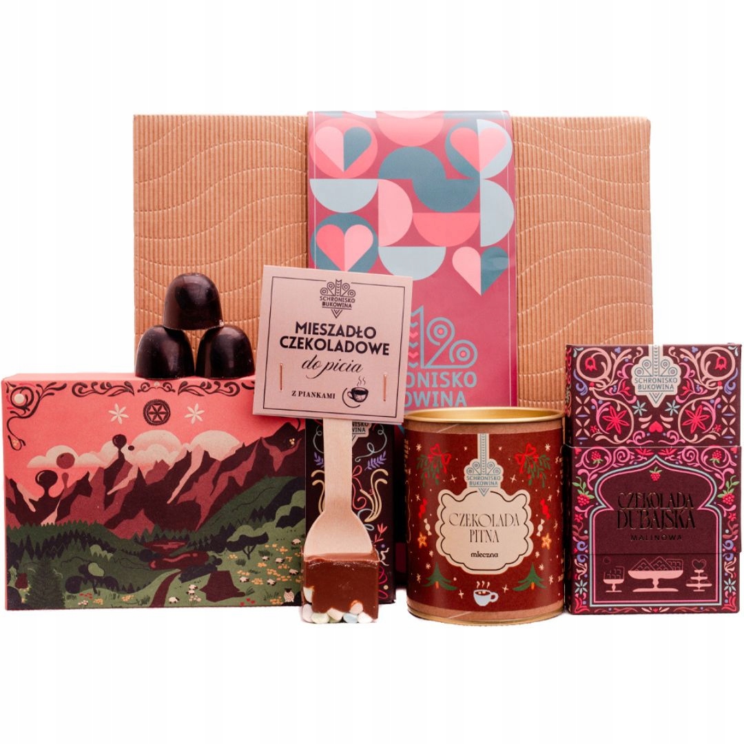 Levně Dárek dárek Sladký box Schronisko Bukowina čokoláda pralinky
