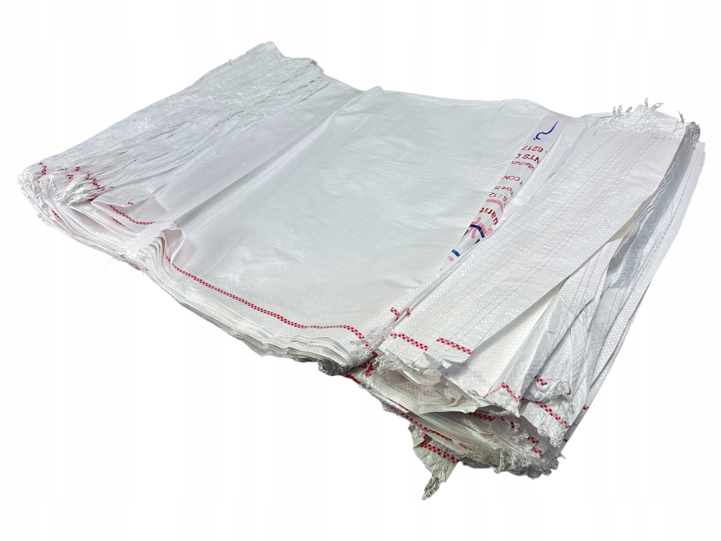 100 szt Worek podwójnie szyty 50x80 biały 25kg Wysokość produktu 80 cm