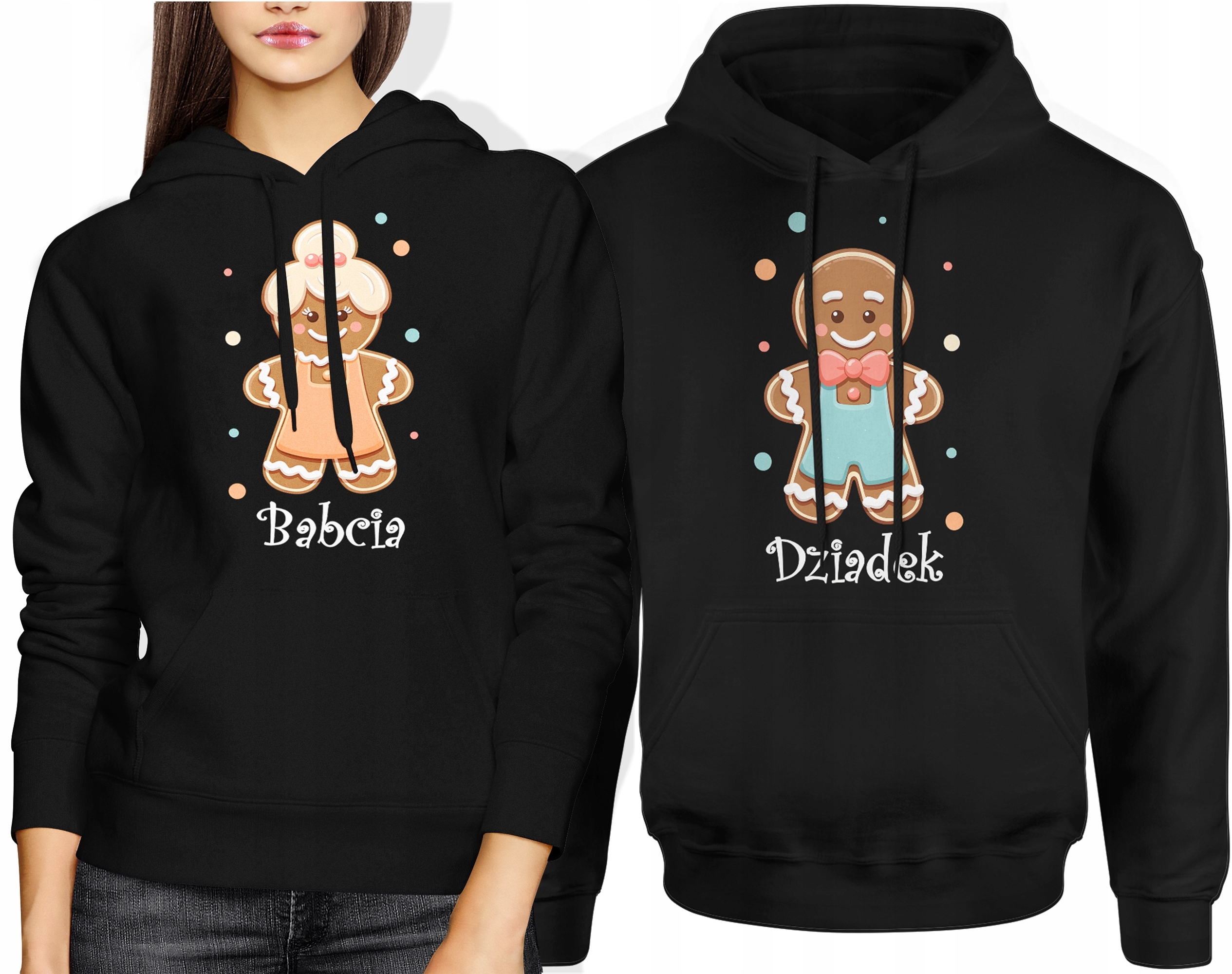 Mikina Pár Babička Dědeček Set Vánoční Dárek Pánská XL