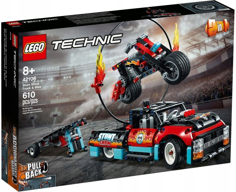 

Lego 42106 Technic Furgonetka I Motocykl Kaskaders