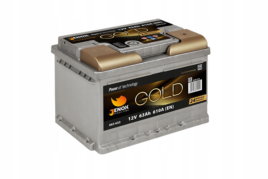 Akumulator Jenox Gold 12V 63Ah/610A