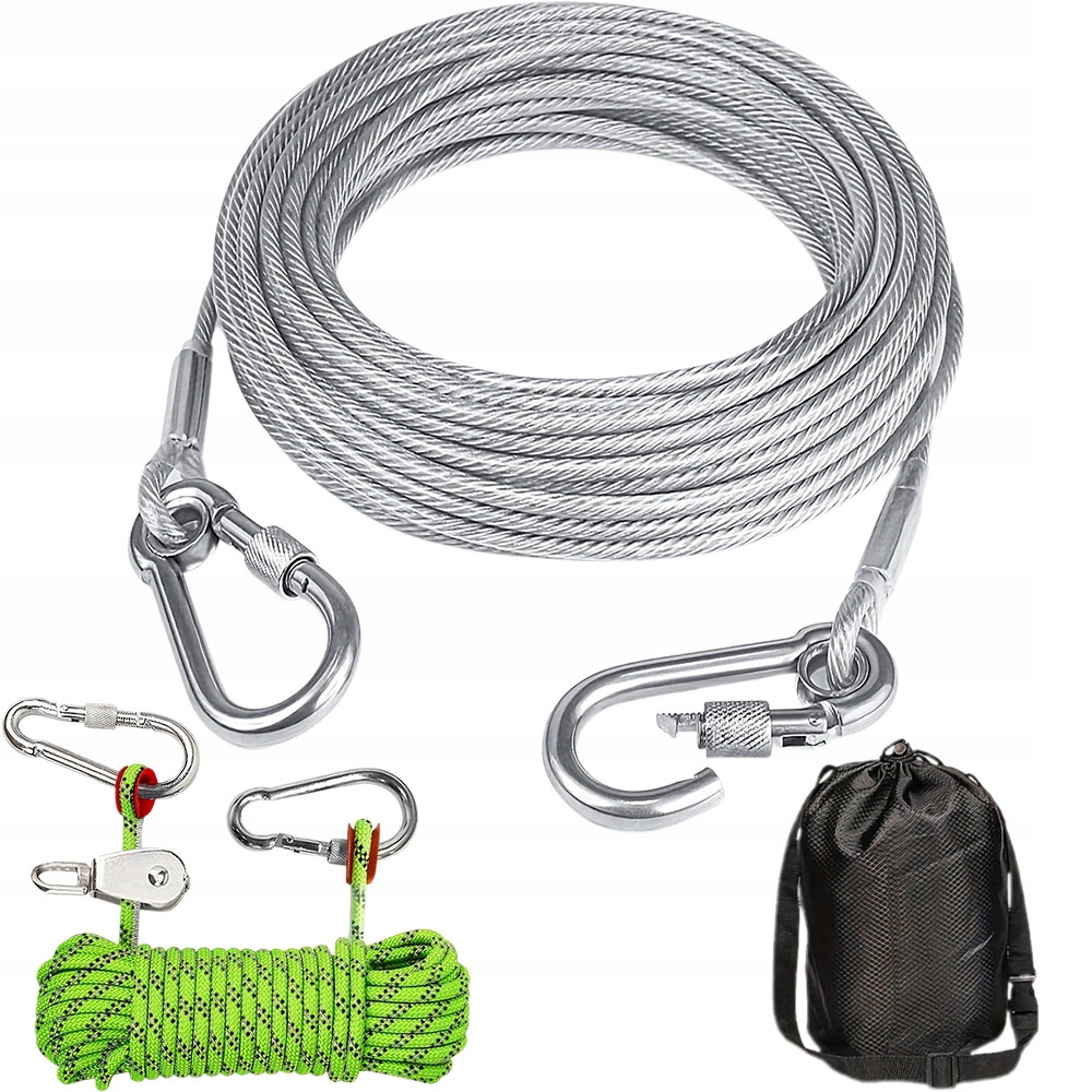 Levně Vodítko pro psa 15 m dlouhé, silné, reflexní Treningové Vodítko silné, odolné