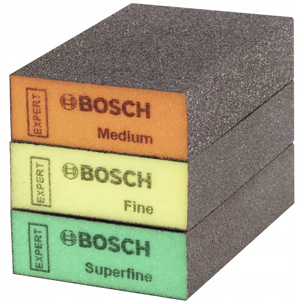 Zestaw 3 gąbek szlifierskich Bosch 2608901175