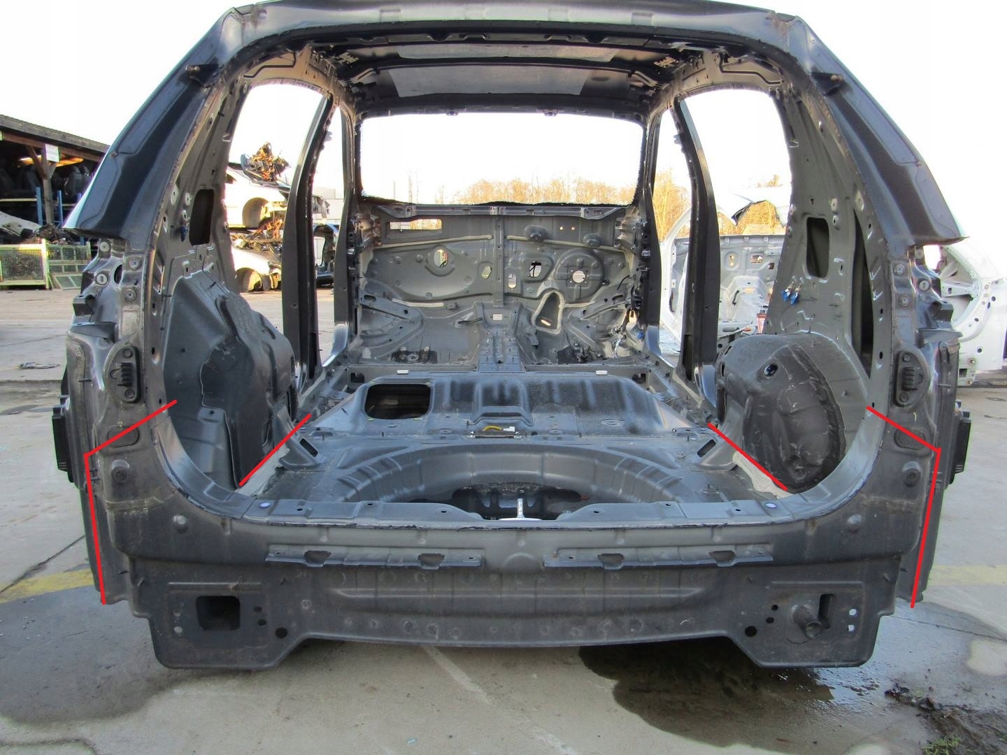 SPORTAGE IV LIFT 19R PAS TYŁ TYLNY WANNA BAGAŻNIK ĆWIARTKA PODŁOGA H8