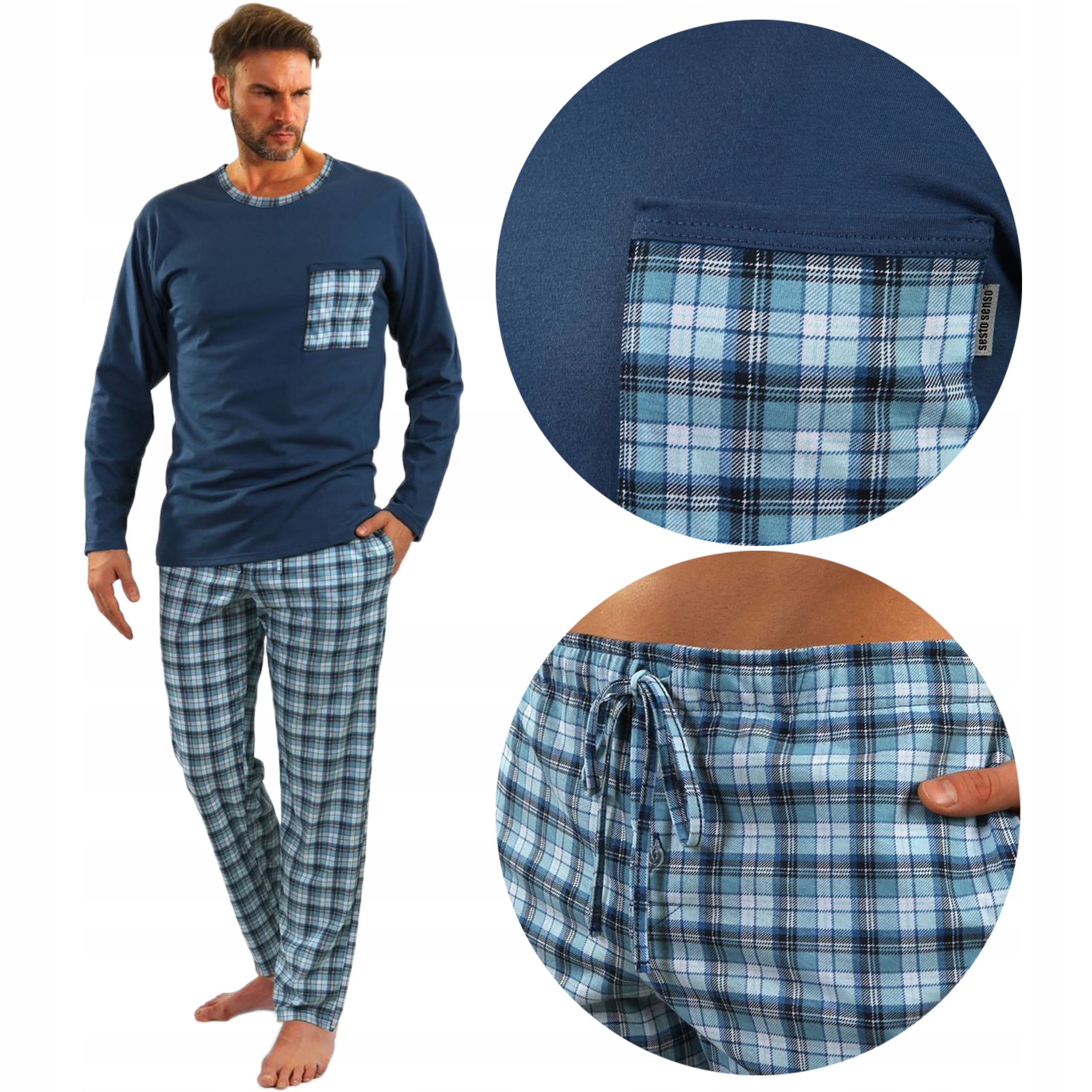 

Sesto Senso piżama bawełniana Jasiek 06 Jeans M