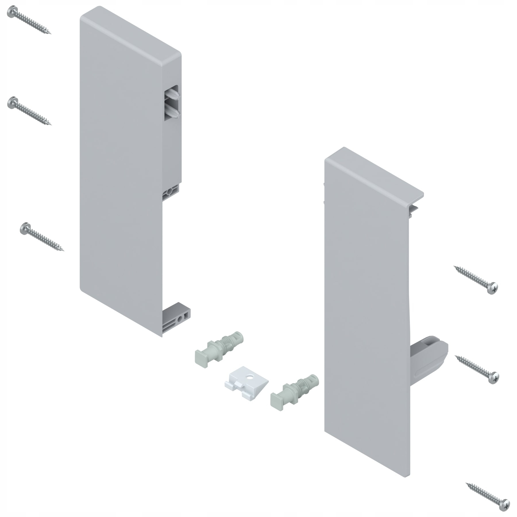 BLUM ZIF.74C0 ANTARO mocowanie front komplet szare