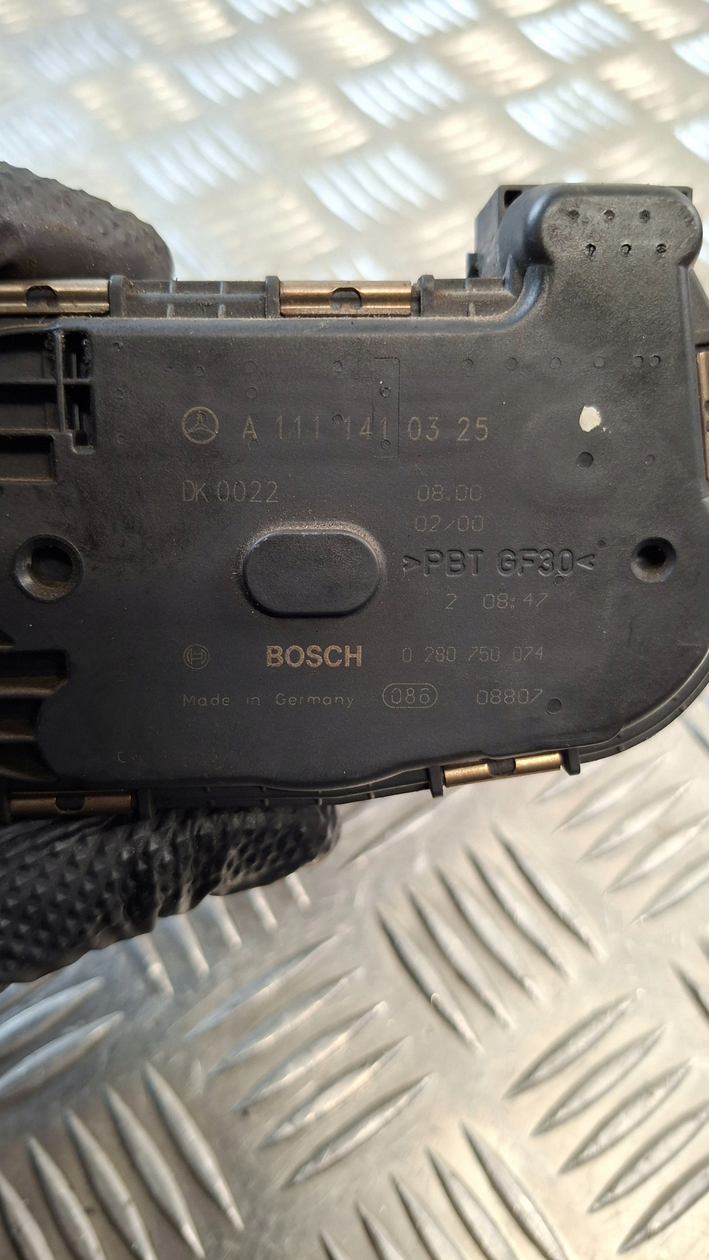 throttle flap MERCEDES W203 2.0B