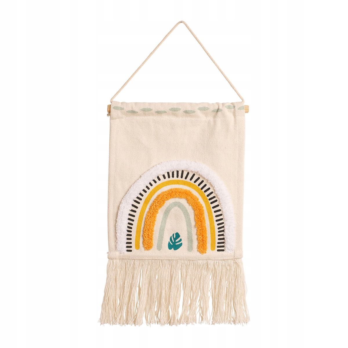 Dekoracja dziecięca na ścianę tęcza żółta