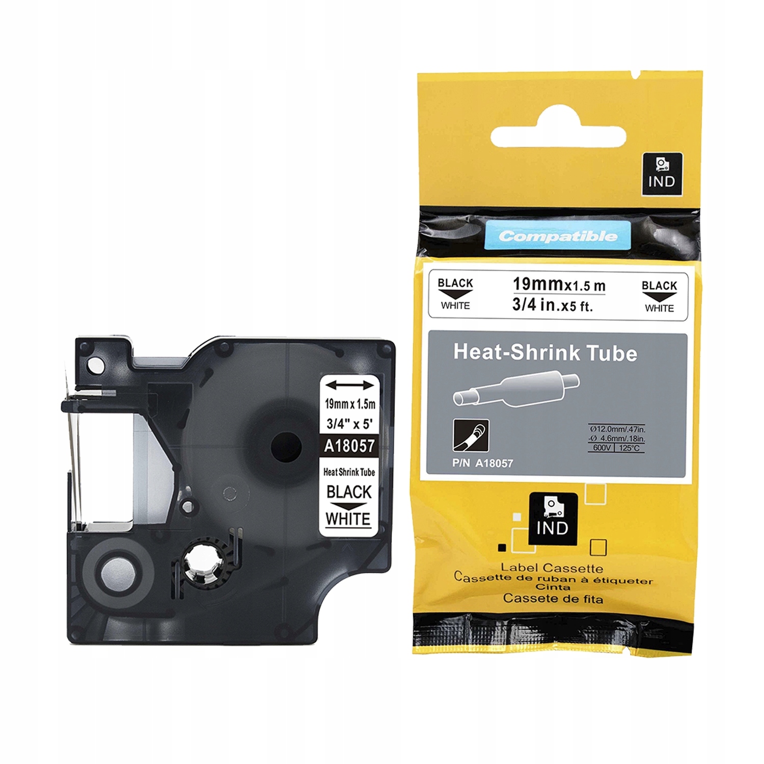 

Rurka do Dymo Rhino 18057 S0718330 19mm Biała