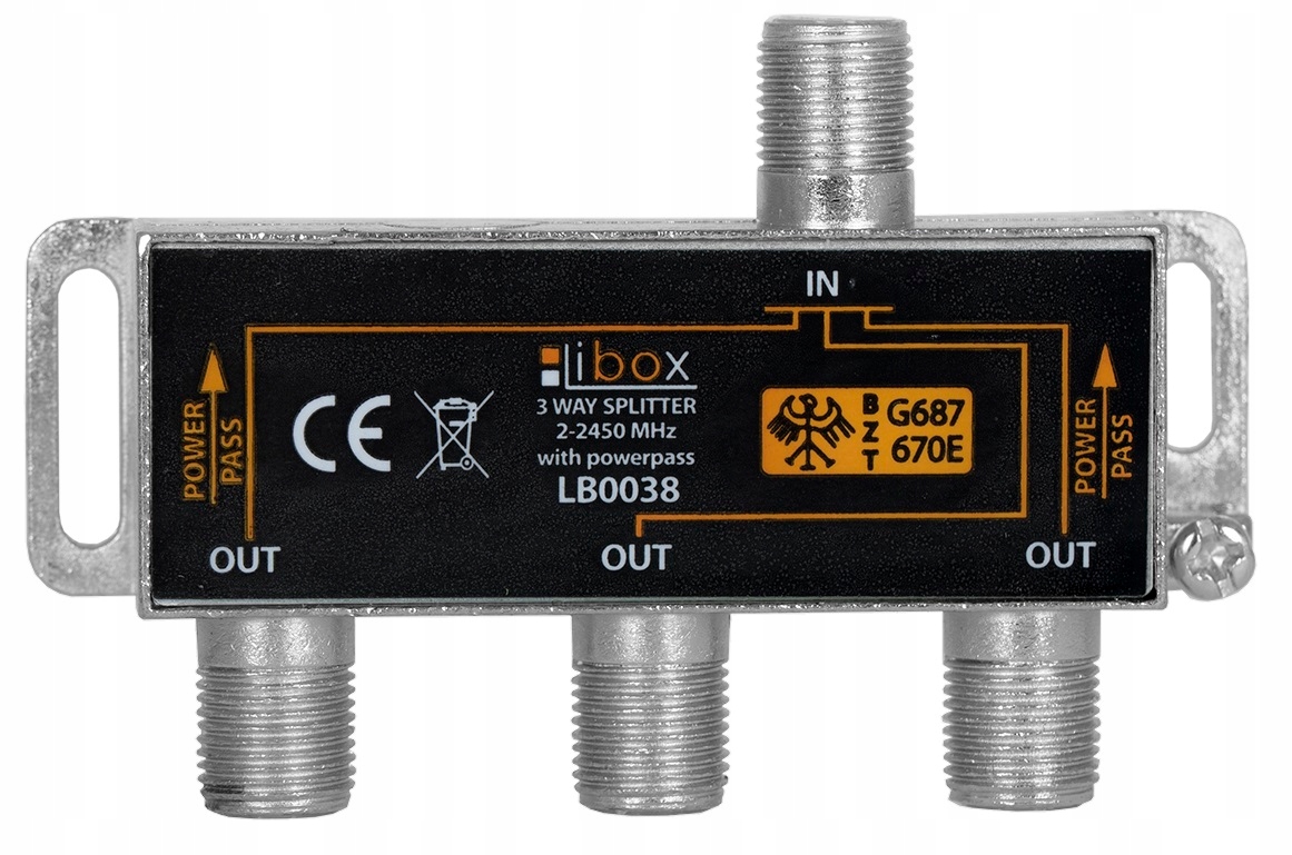 

Trójnik Rozgałęziacz Rozdzielacz Splitter Antenowy