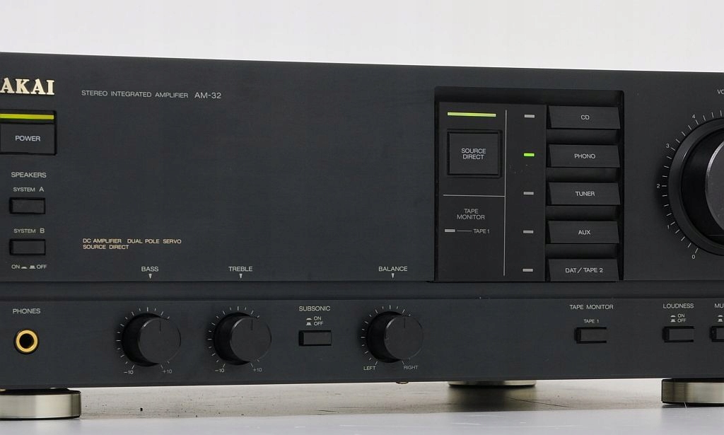 AKAI AM-32 POTĘŻNY WZMACNIACZ STEREO ! Marka Akai