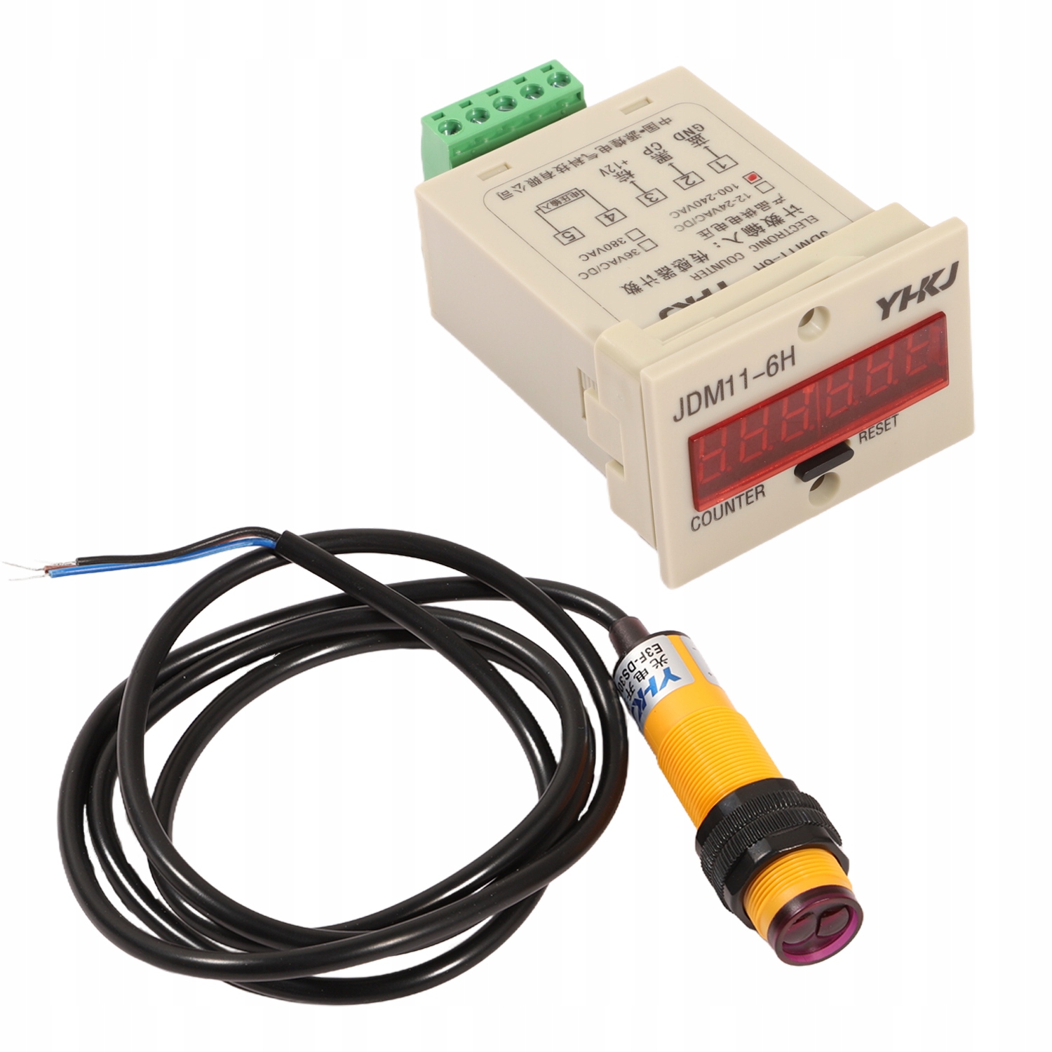 Elektronická Počítačka LSKF-146 6-MÍSTNÁ S Čidlem Npn A Kabelem 1.2 M