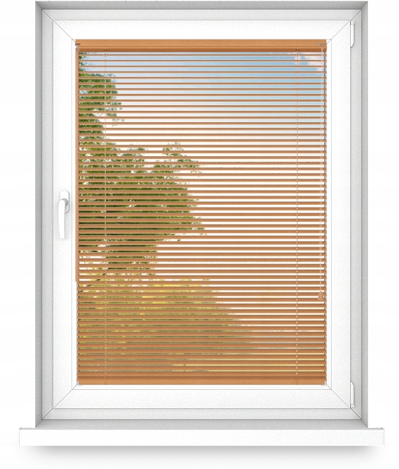 Klimatické drevené žalúzie 25 mm 50 x 120 cm