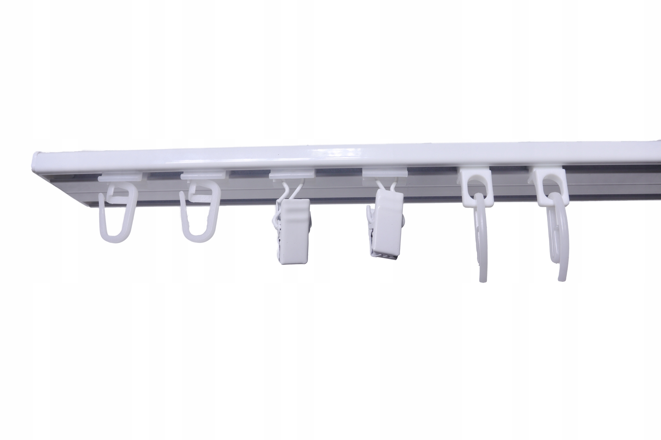 SZYNA SUFITOWA PODWÓJNA ALUMINIOWA SLIM 320 CM