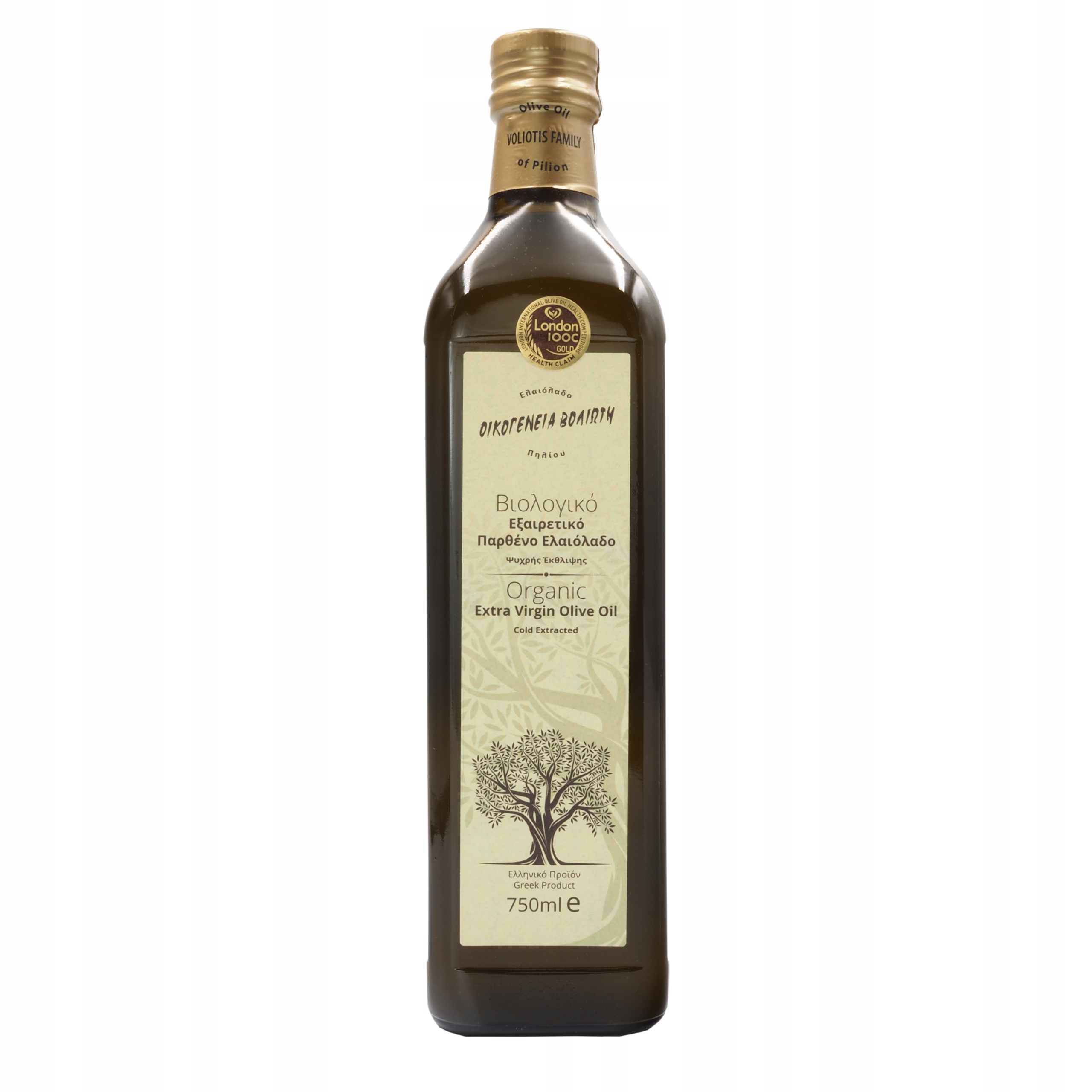 Extra panenský olivový olej Čerstvý Bio Řecký organický 750 ml Voliotis