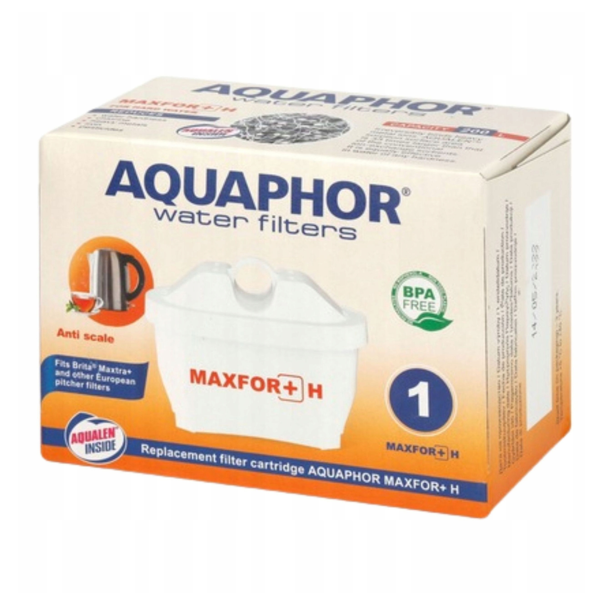 Filter Aquaphor Maxfor+ H na tvrdú vodu do filtračnej kanvice, 24 ks