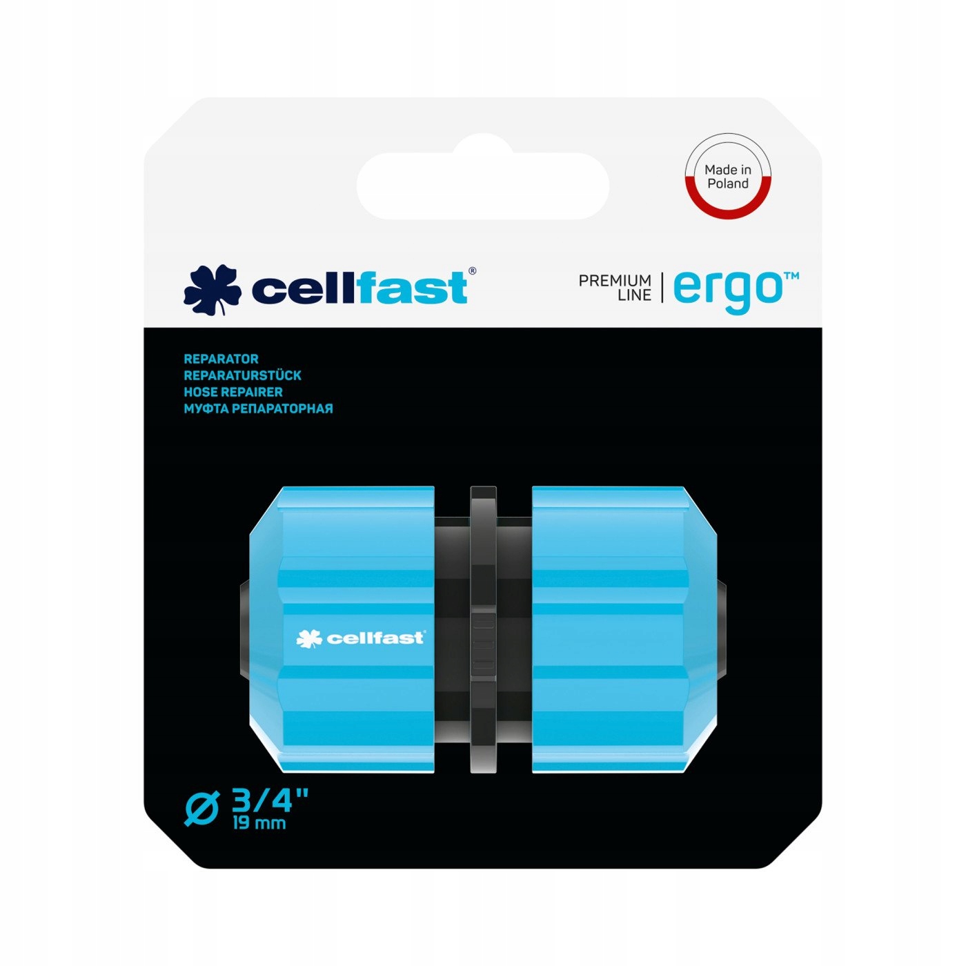 Reparator 3/4'' CELLFAST Łącznik Szybkozłączka do Naprawy Węża Ogrodowego Rodzaj szybkozłączka