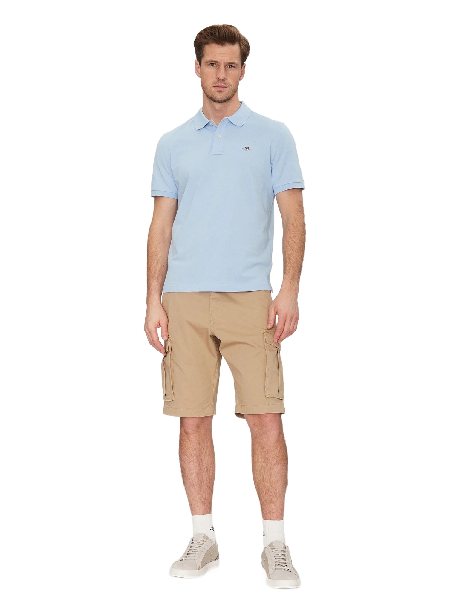 Gant Modrá Polokošile S Krátkým Rukávem XL Opa