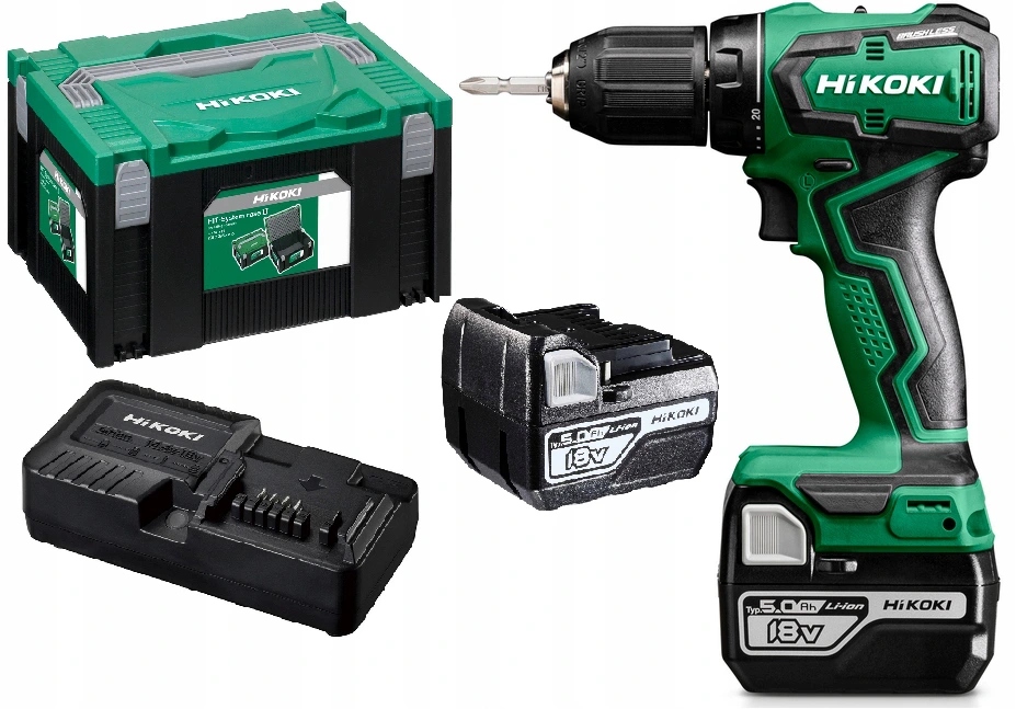 Wiertarko Wkrętarka Hikoki 18V 55Nm 2x5,0Ah DS18DD Wpz