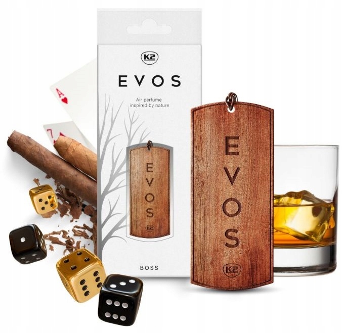 

K2 Evos Boss perfumy do samochodu zawieszka drewno
