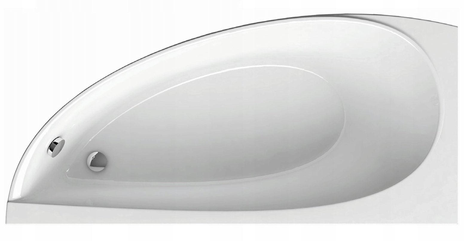 Akrylová rohová vana 160x75 levá, pravá, nástěnná, na polských nožkách