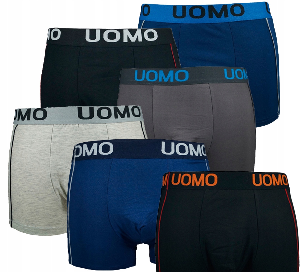 

Uomo Bokserki męskie Bawełaniane 6 sztuk r L