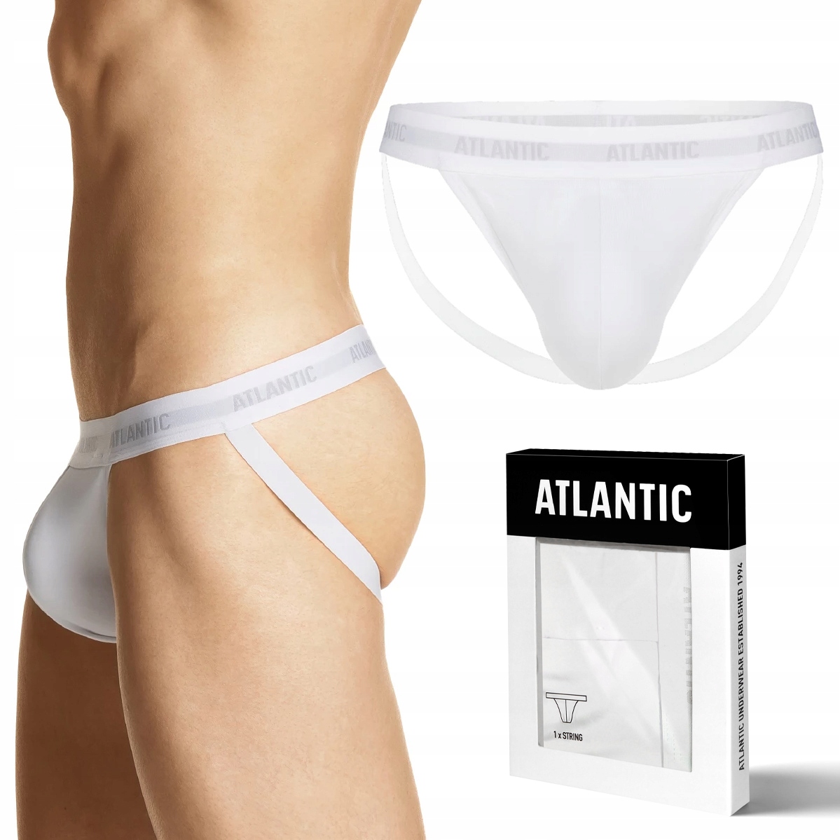 Pánské odkryté slipy Jockstrap Atlantic 1571 L