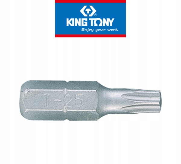 Grot bit 1/4" Torx z otworem T 20 King Tony