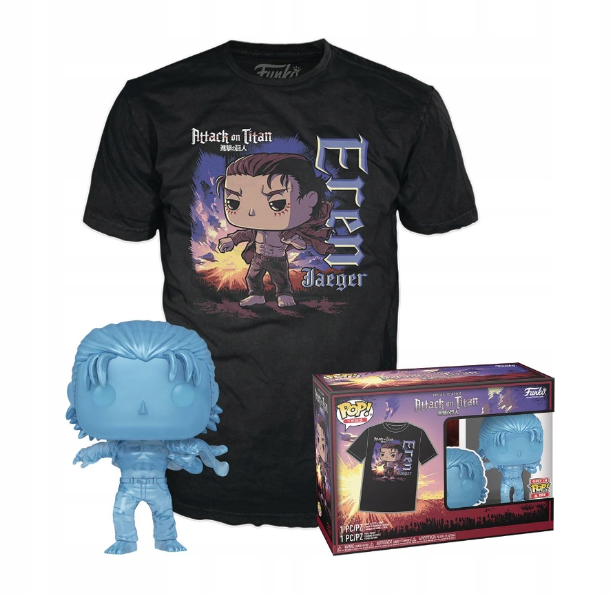 Funko Pop! Aot S5 1321 Eren se značkami tričko (L) Útok titánů tričko