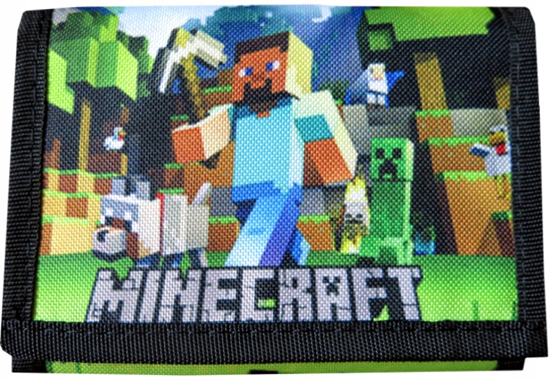 Komplet MINECRAFT Worek Portfel Nerka JAKOŚĆ Materiał dominujący inny