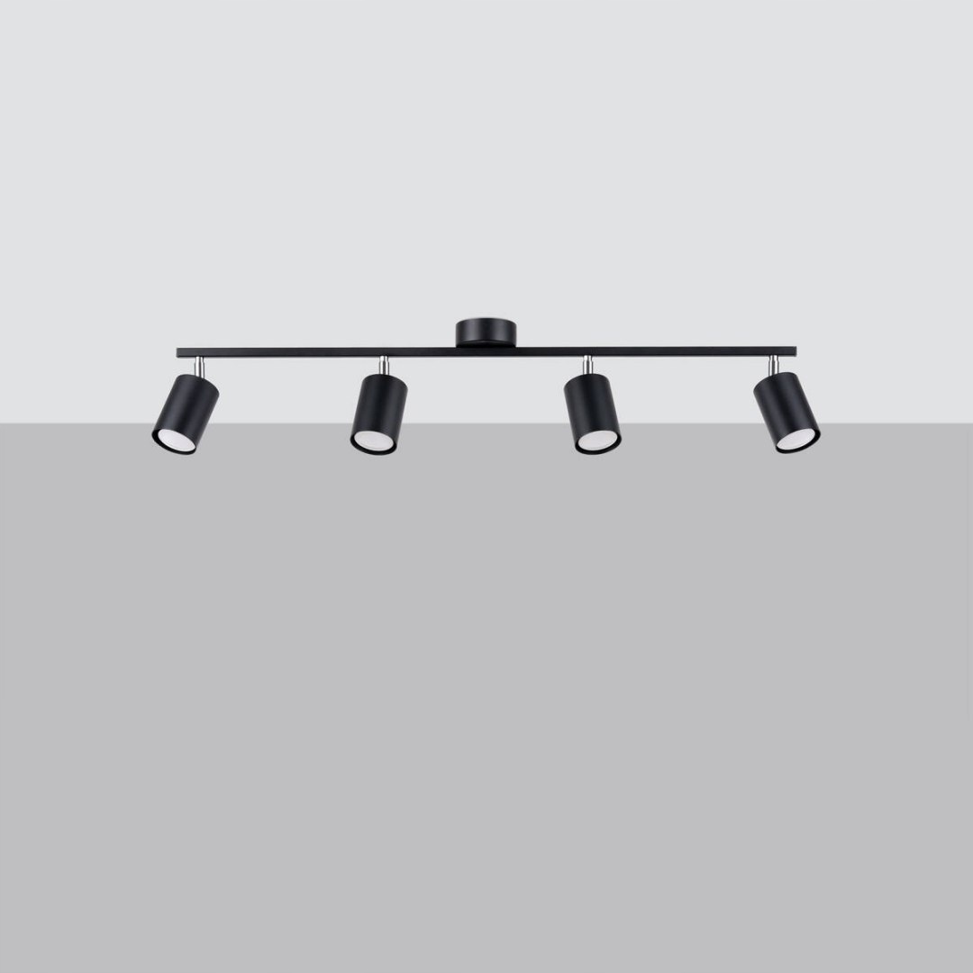 Sollux Lighting Plafon Lemmi 4L czarny