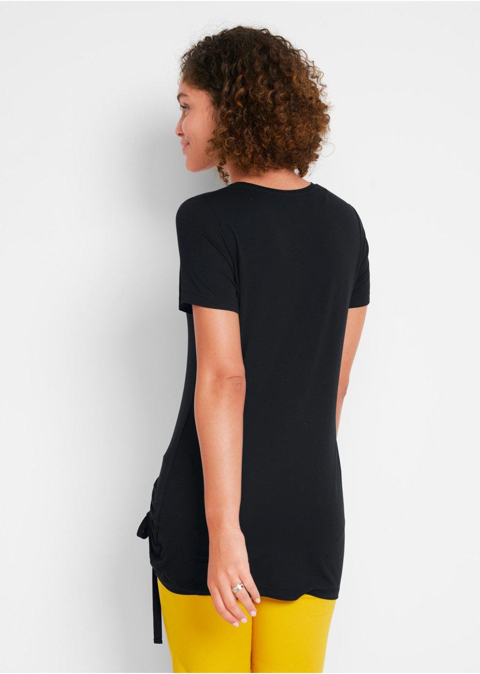 BLUZKA T-SHIRT ZE ŚCIĄGACZEM__44/46 Rozmiar 44/46