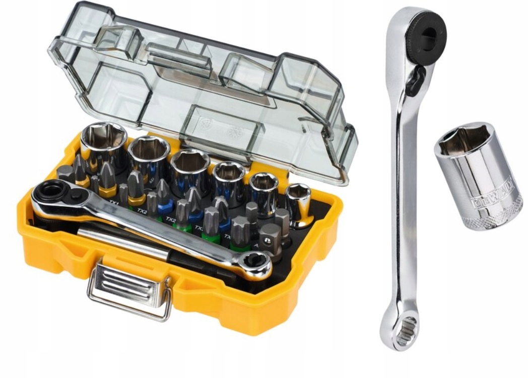 

Zestaw Bitów i Nasadek z Grzechotką DT71516 DeWalt