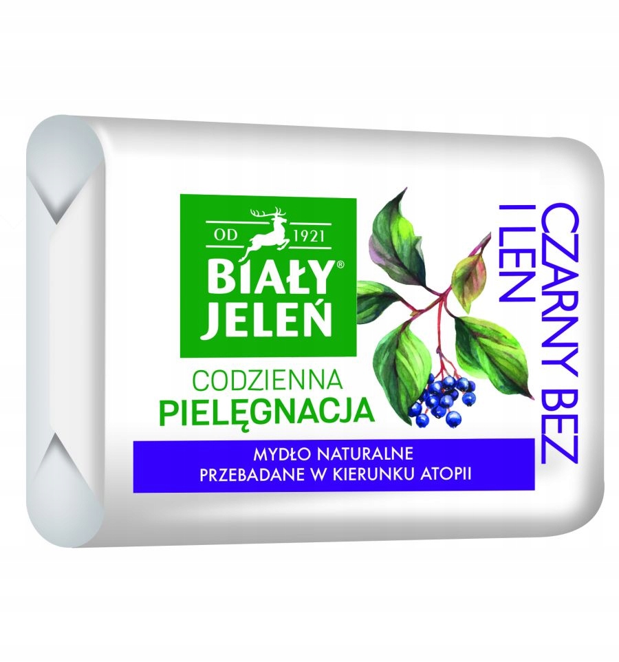 

Biały Jeleń mydło z czarnym bzem Premium 100g