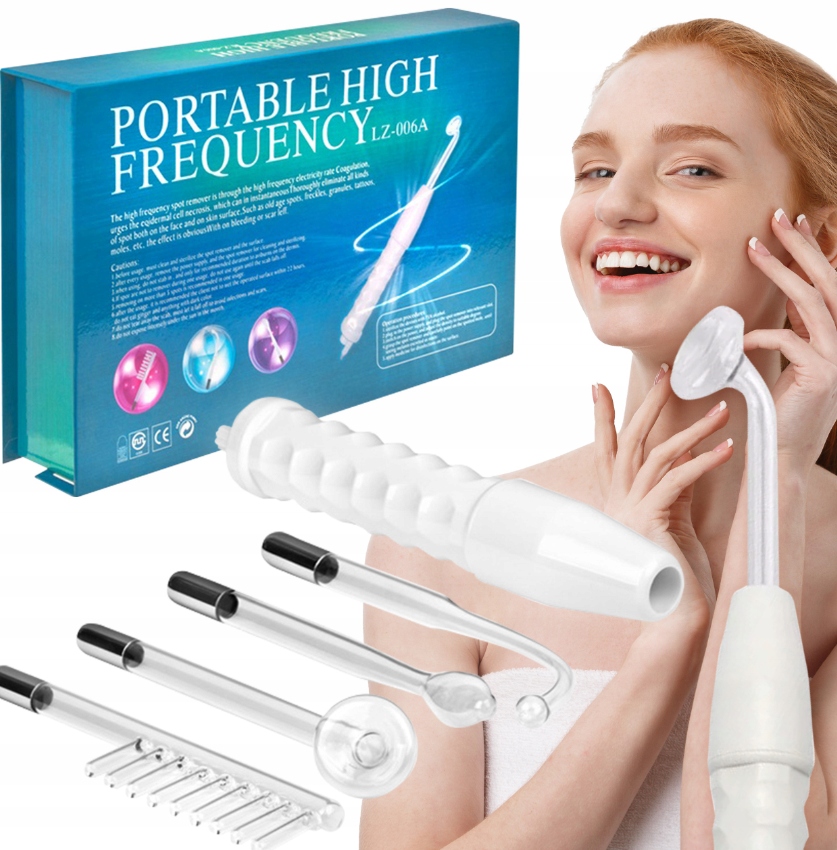 Derma Wand Darsonval 4 Elektrody Peloty Nejsilnější Pro Pokožku Obličeje