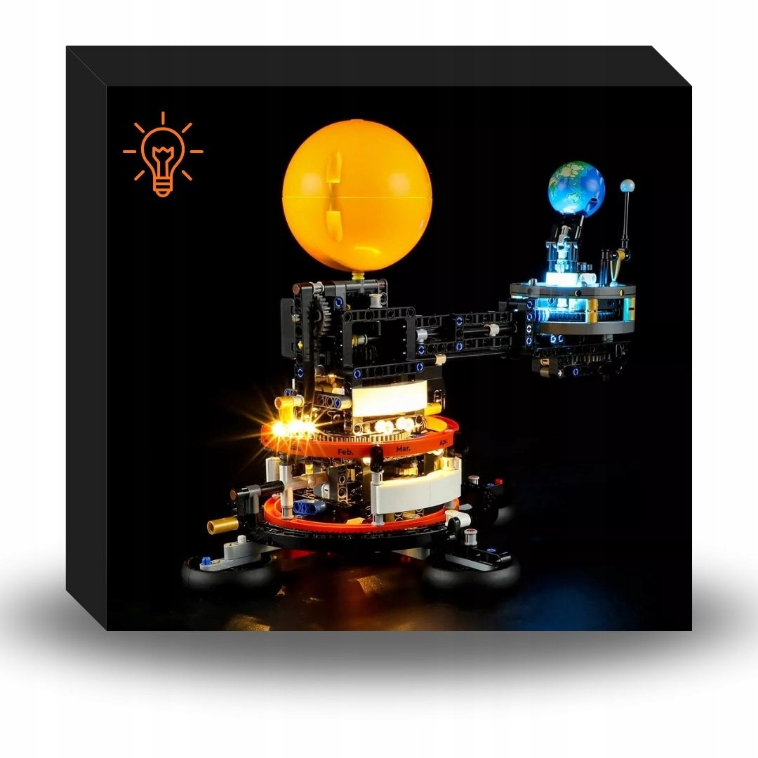 Zestaw oświetlenia do Lego Technic Planeta Ziemia i Księżyc 4217 (bez Lego)