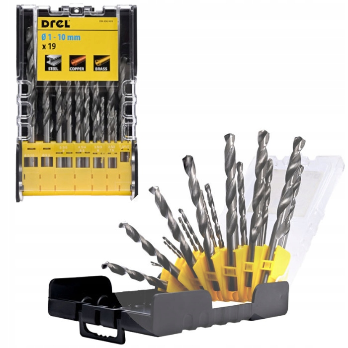 

Wiertło Do Metalu 1-10mm Hss-g Zestaw 19szt.