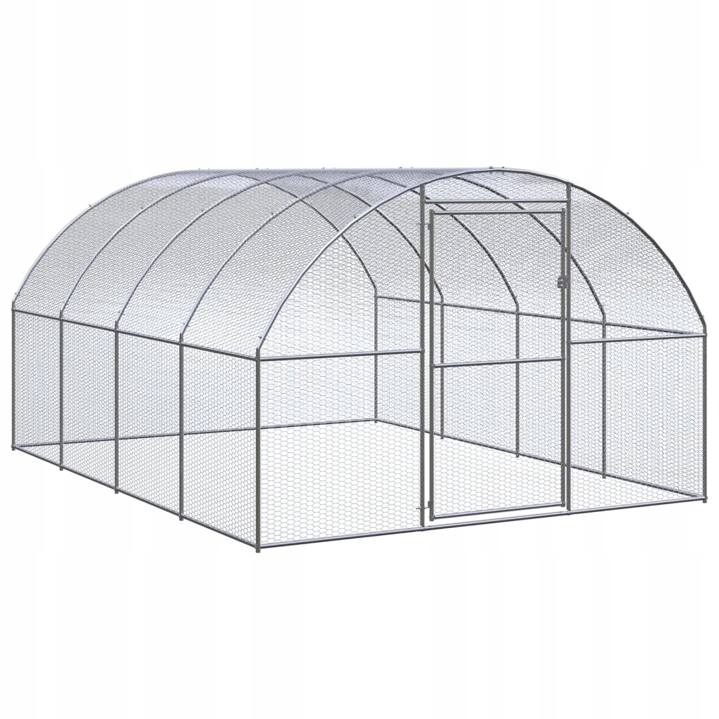 Levně Venkovní klec pro kuřata, 3x4x2 m, ocel galvanizovaná