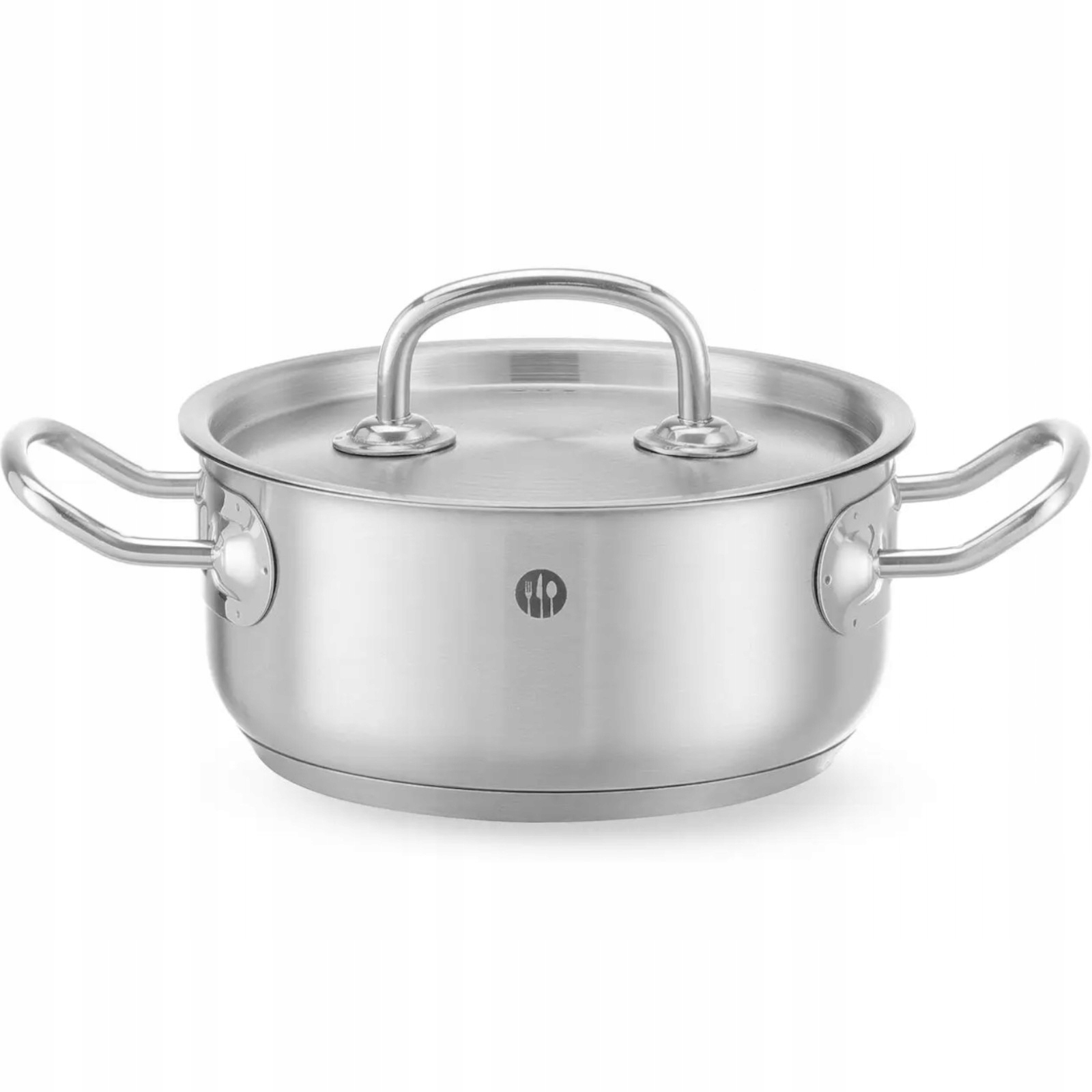 Nízký Hrnec S Pokličkou Indukce Ocel Profesionální 1.5L Gastro Hendi