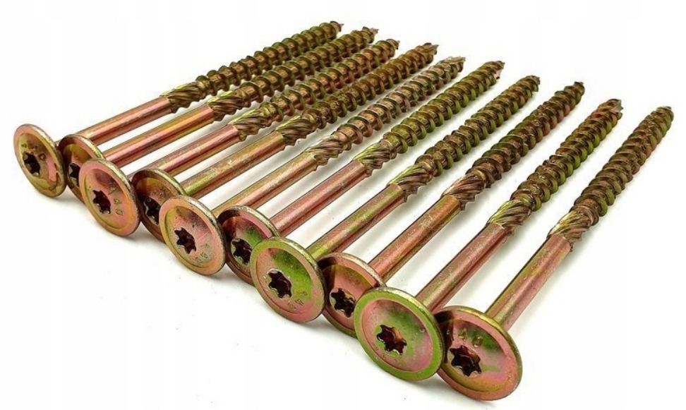 WKRĘTY CIESIELSKIE DO DREWNA 10x200 TORX ŁEB TALERZOWY PODKŁADKOWY DMX 50sz Rodzaj wkręty