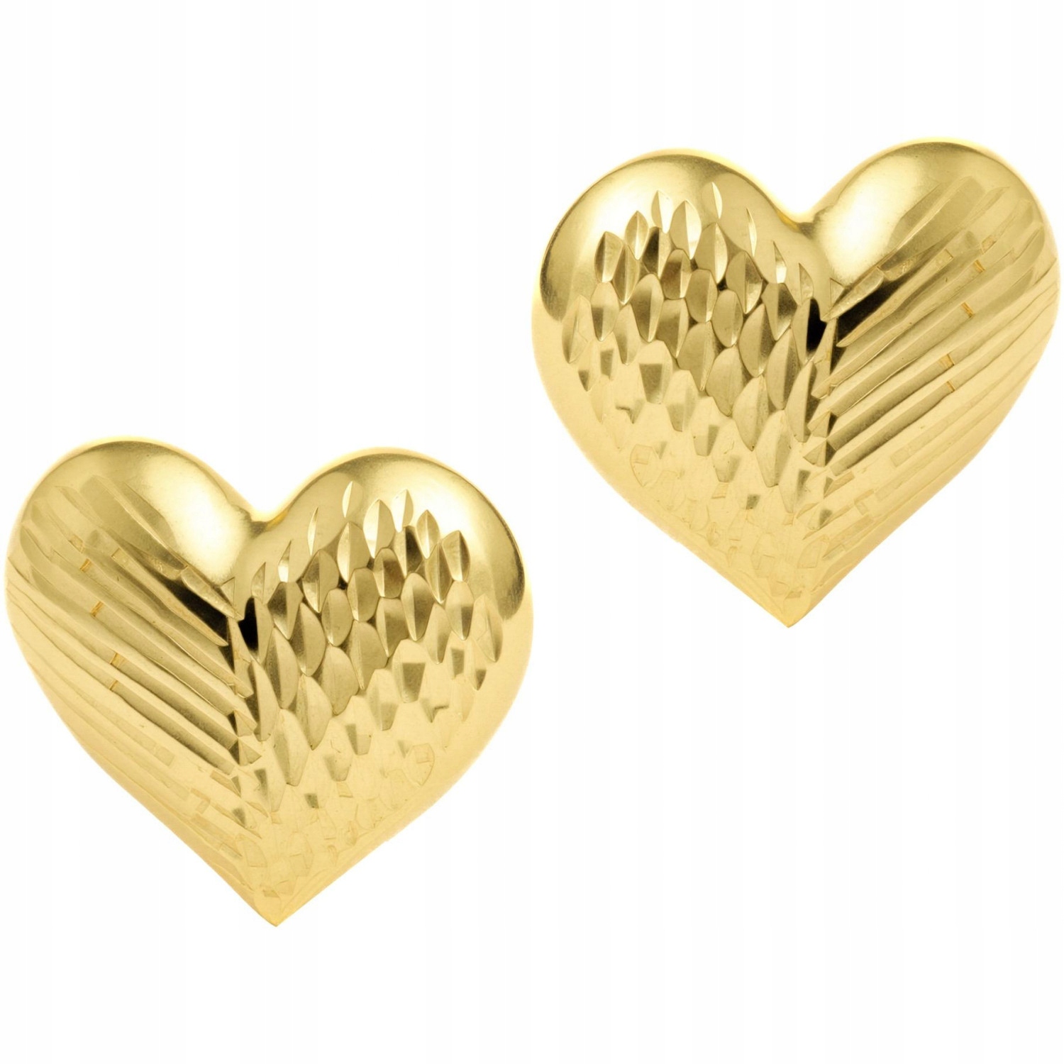 Náušnice dámské Harf zlaté srdce