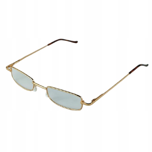 

Okulary Mikołaja Metalowe Szkła Złote Podłużne