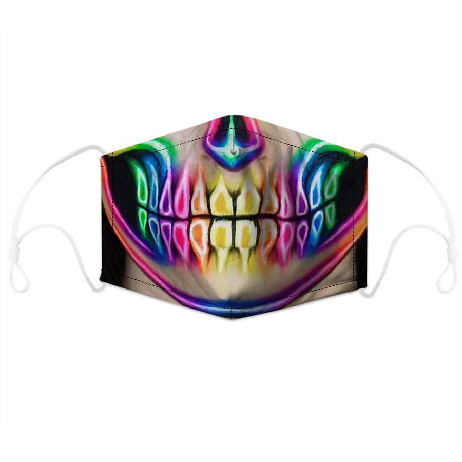 Maseczka streetwear Maska z nadrukiem Skull Czacha Marka inny