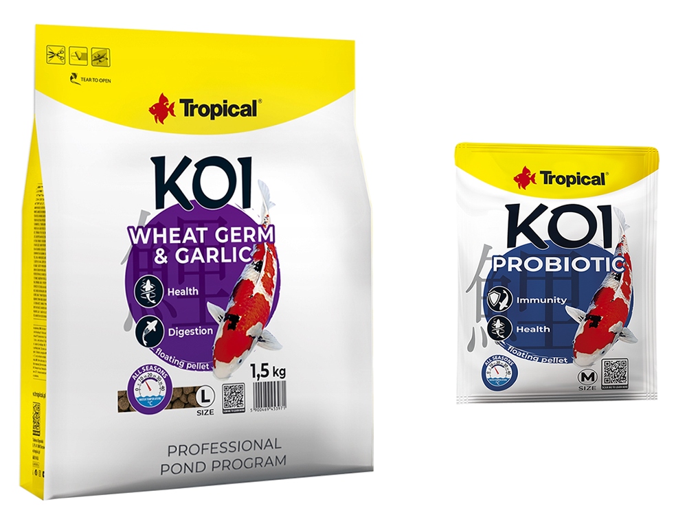 

Tropical Karpie Koi Wheat Germ Garlic L 1,5 kg