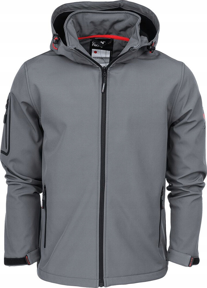 Softshellová Přechodová Bunda S Kapucí Pánská Ozoshi Kazaiuki Grafit vel. L