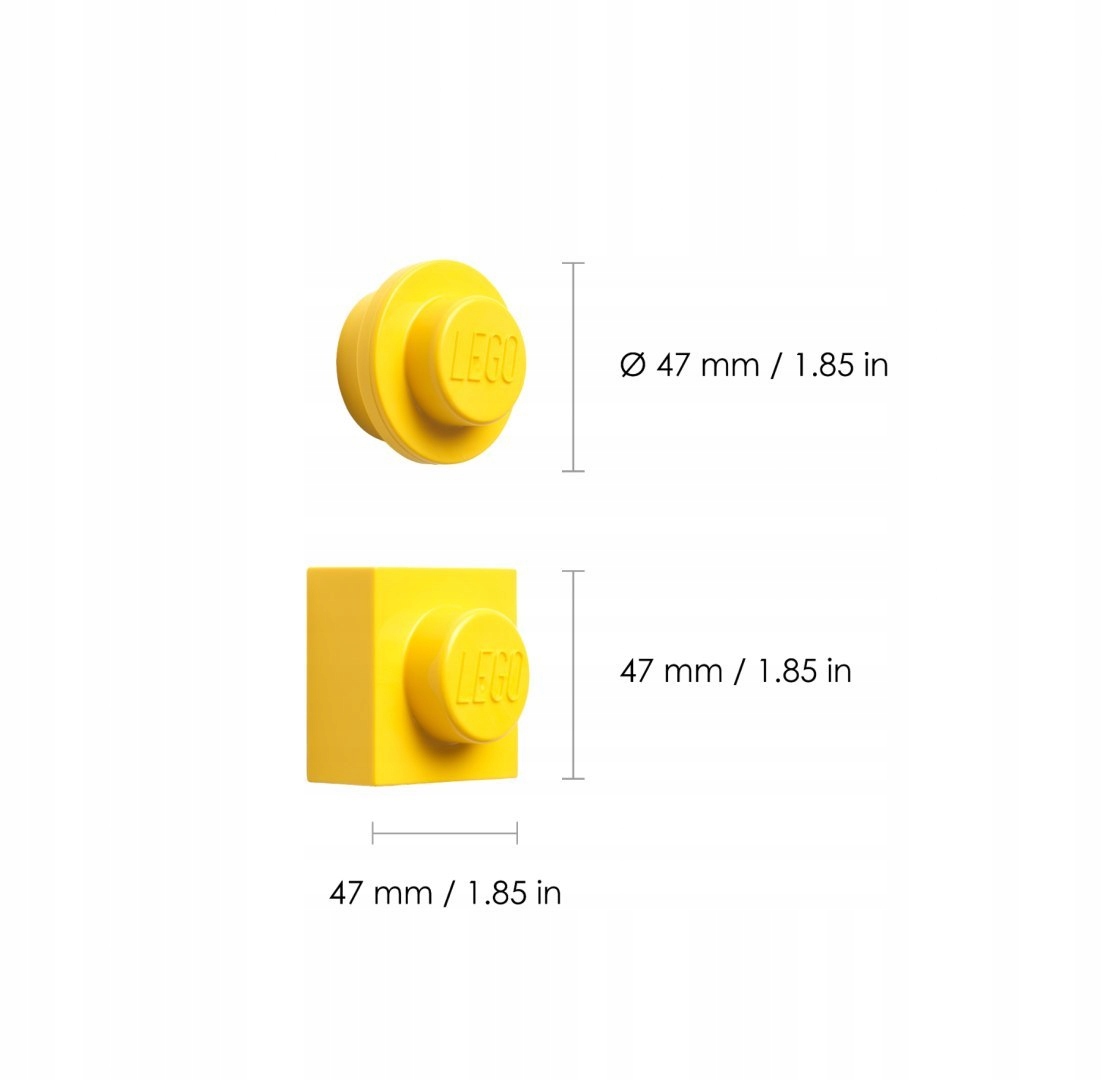 LEGO OZDOBNE MAGNESY 40101732 ŻÓŁTY Marka LEGO