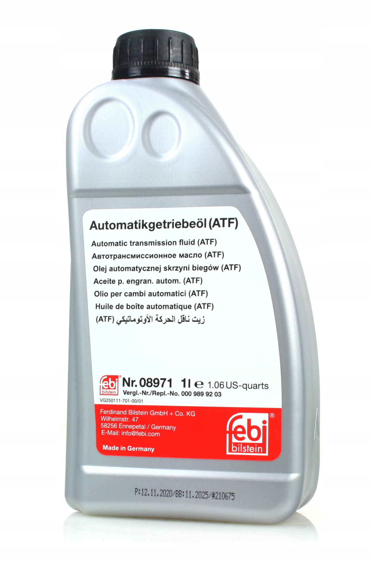 

Płyn do wspomagania czerwony Febi 08971 Atf